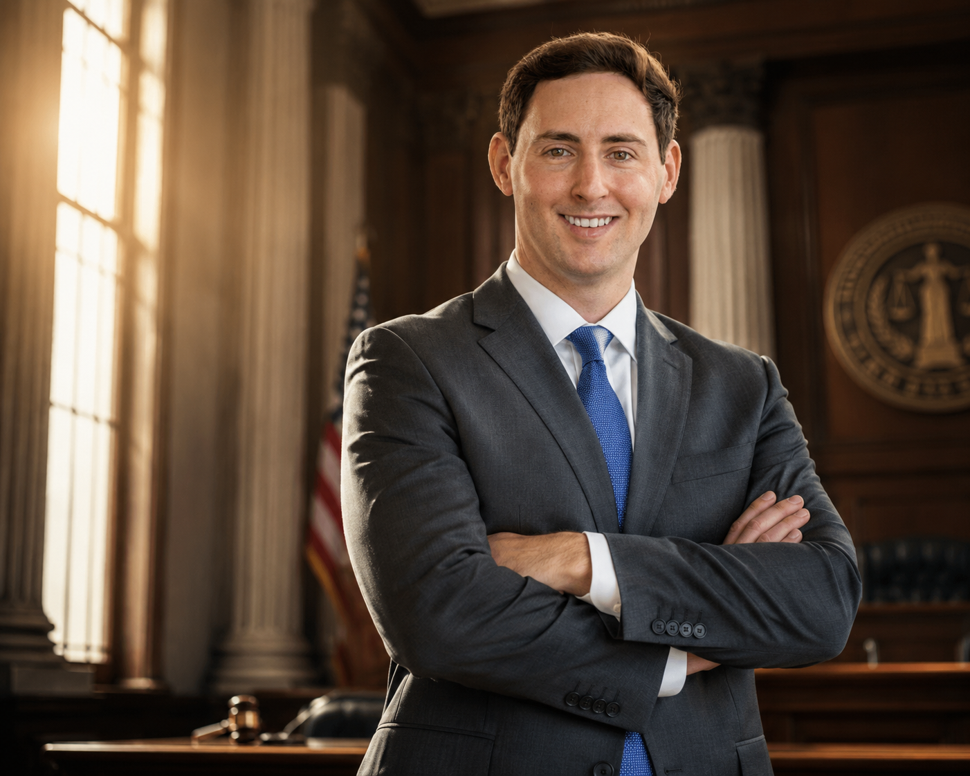 Daniel Marks in the courtroom